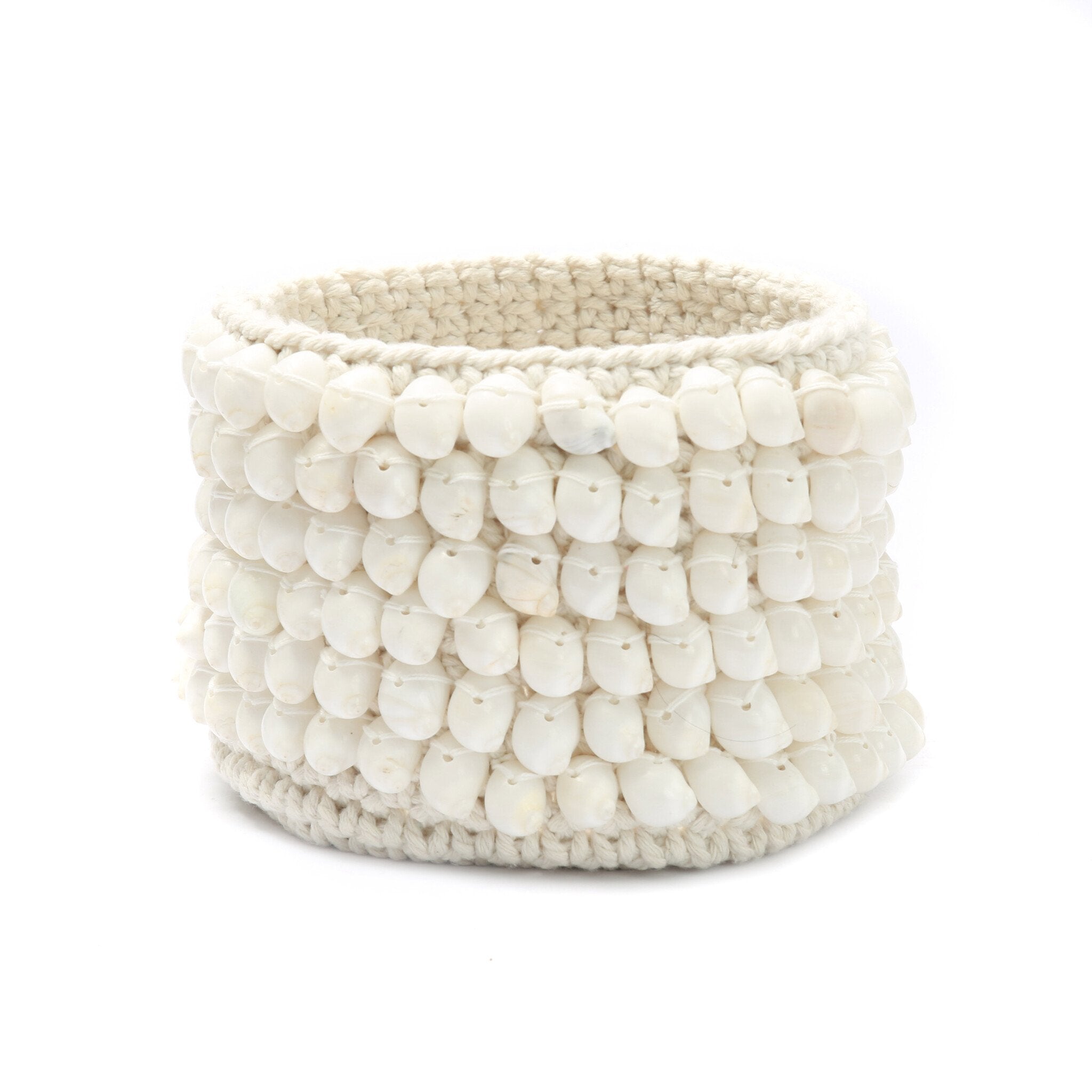 De Kai Macrame Plantenhouder - Wit - M