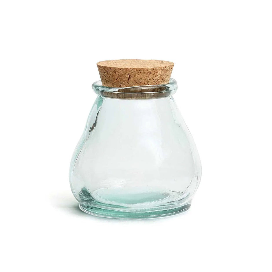 The Belly Glass Pot - Blue - M