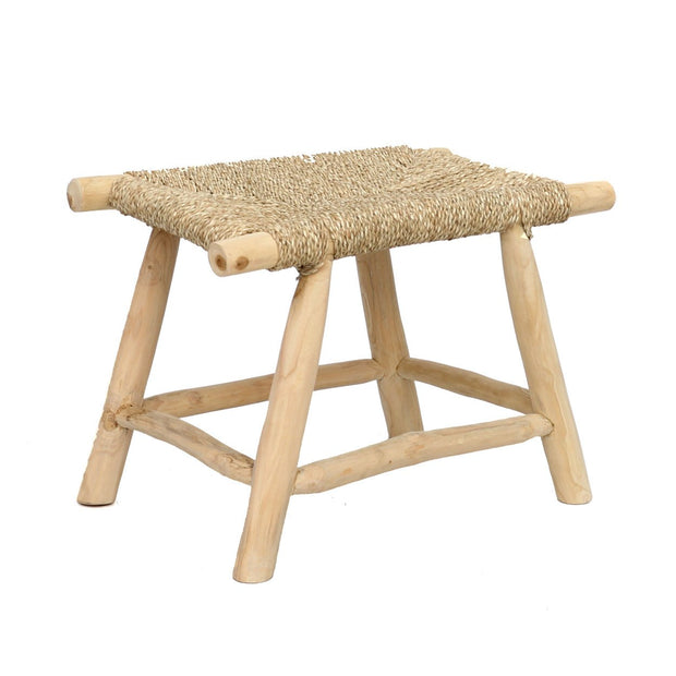 The Porto Seagrass Stool - Natural - M