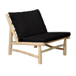 The Island One Seater - Natural Black