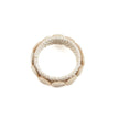The Rattan Shell Napkin Ring - White - Set of 4