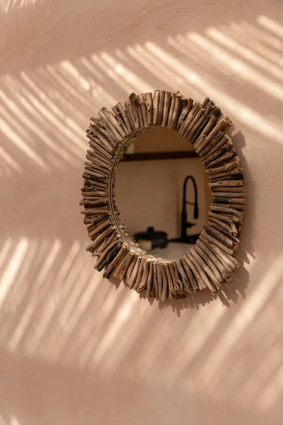 The Driftwood Halo Mirror - Natural - M