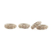 The Rattan Shell Napkin Ring - White - Set of 4