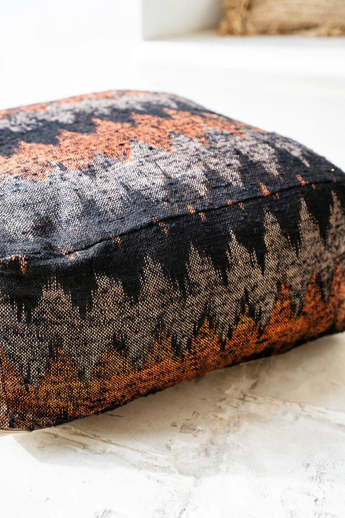 The Oh My Gee Pouffe - Black Orange