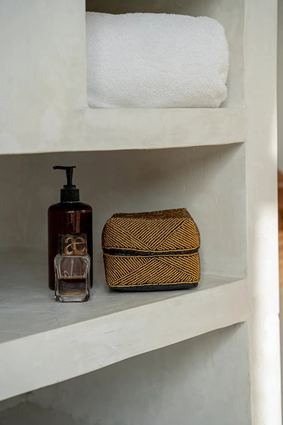 The Beaded Basket - Gold - S