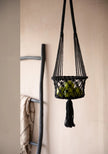 The Macrame Plant Holder - Black - S_40