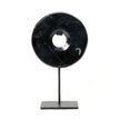 The Marble Disc on Stand - Black - M