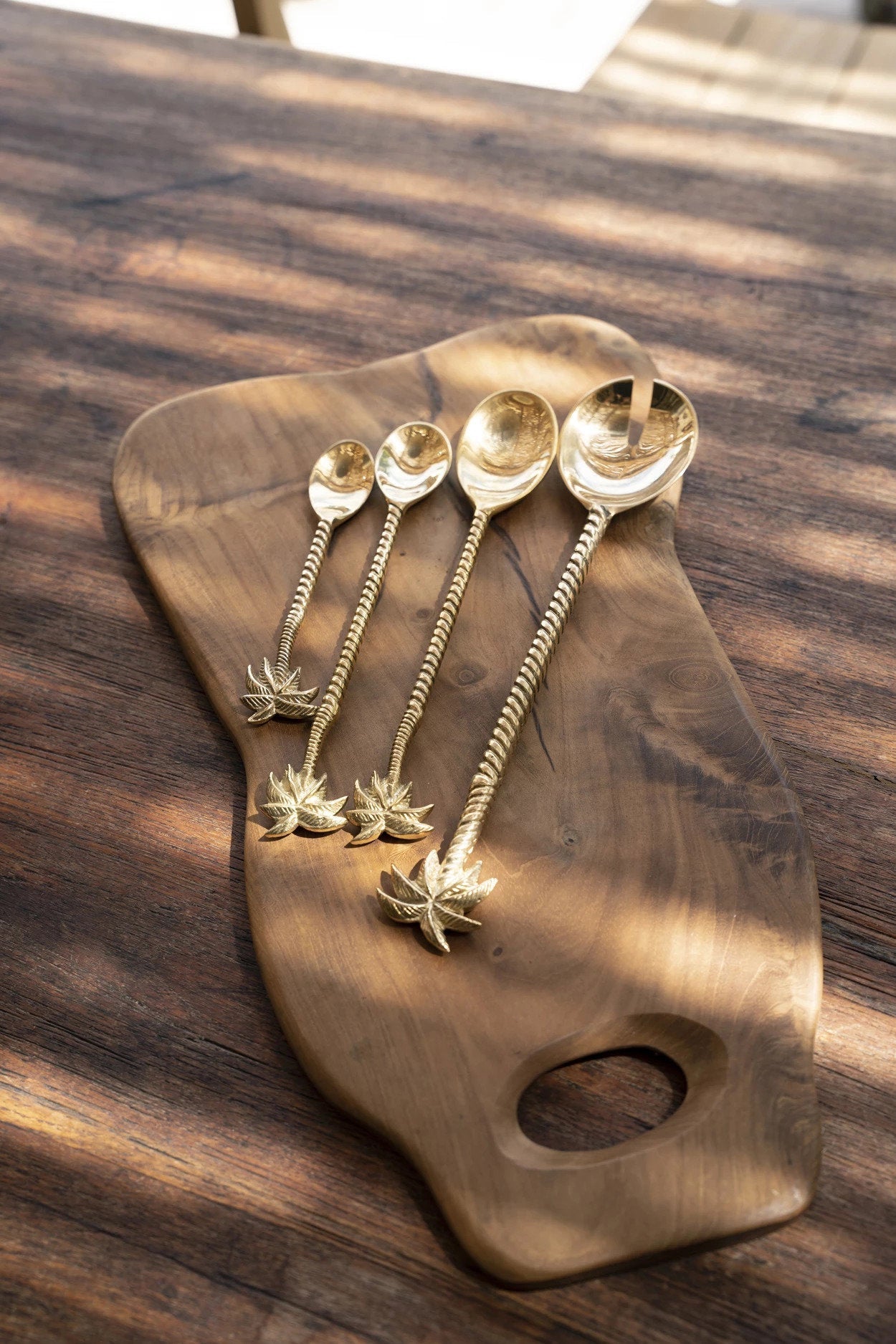The Palm Tree Tea Spoon - Gold
