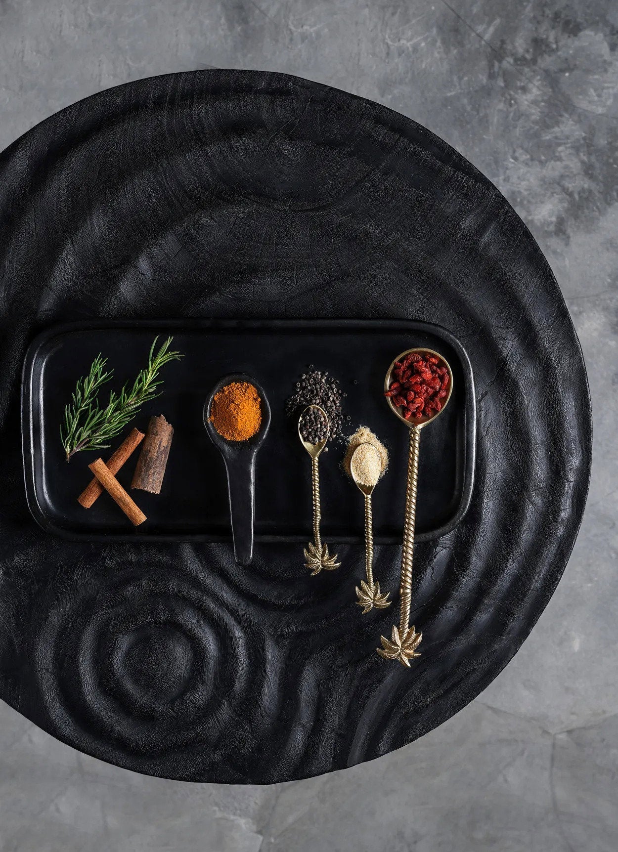 The Palm Tree Tea Spoon - Gold