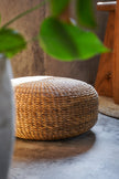 The Hyacinth Pouffe - Natural - M