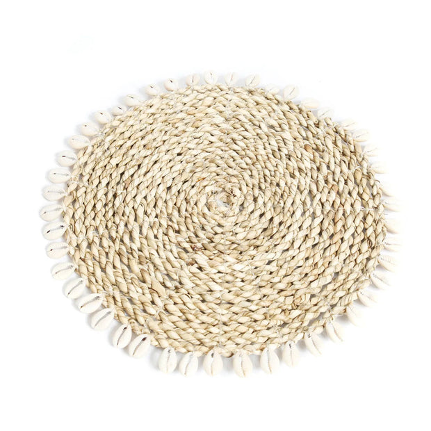 The Seagrass Shell Pan Coaster - Natural