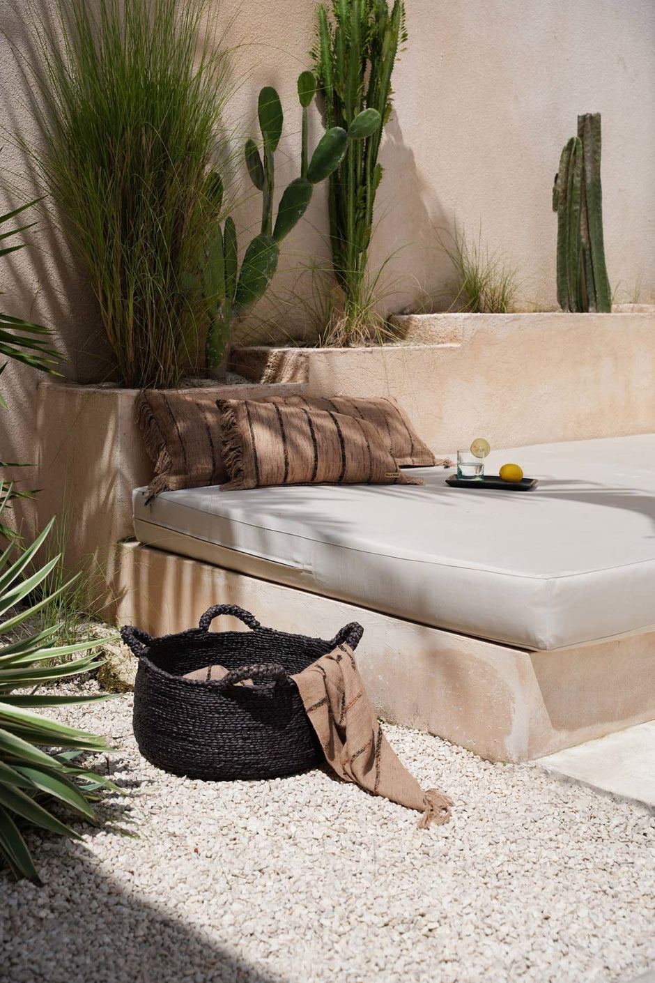 Les Quatre Mains Baskets - Black - L