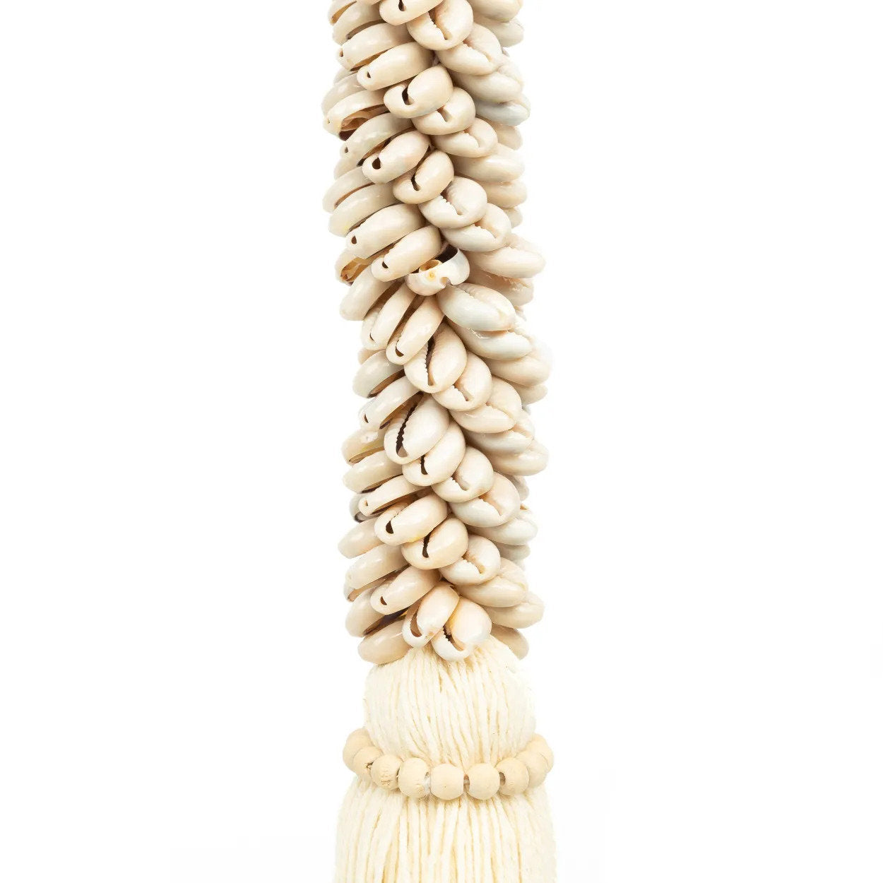 The Cowrie & Cotton Tassel - Natural