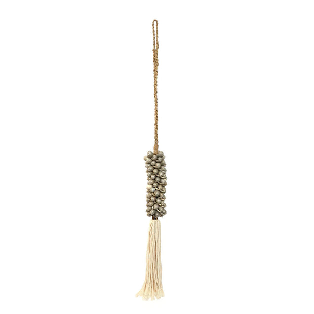 The Shell & Cotton Tassel - Grey