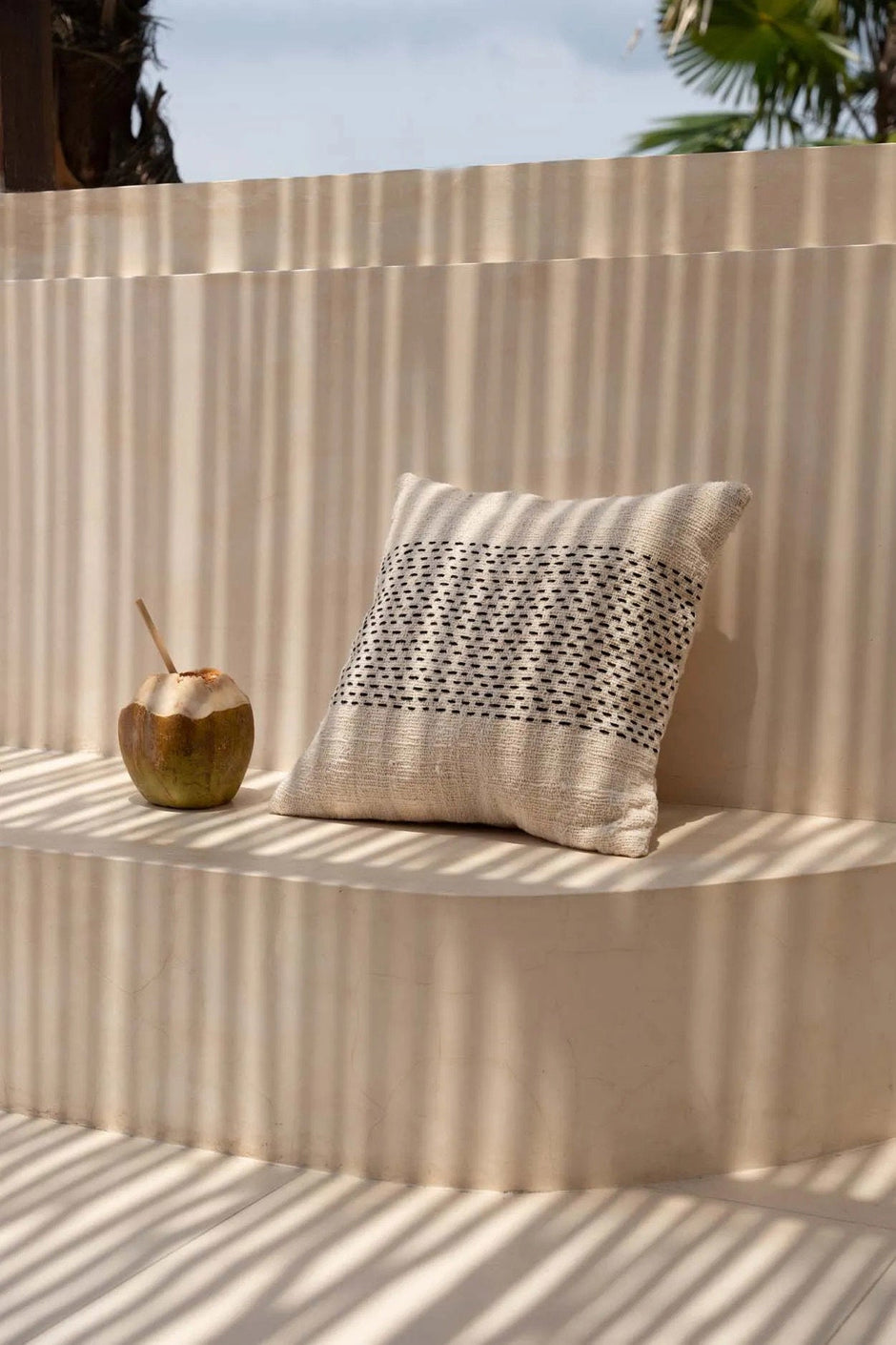 The Misty Cushion Cover - Natural Black