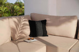 The Drizle Cushion Cover - Black White