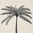 The Gili Palm Cushion Cover - Natural Black