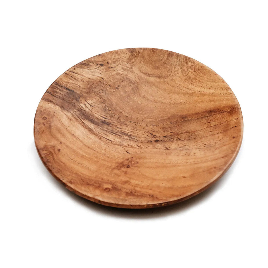 The Teak Root Round Plate - M