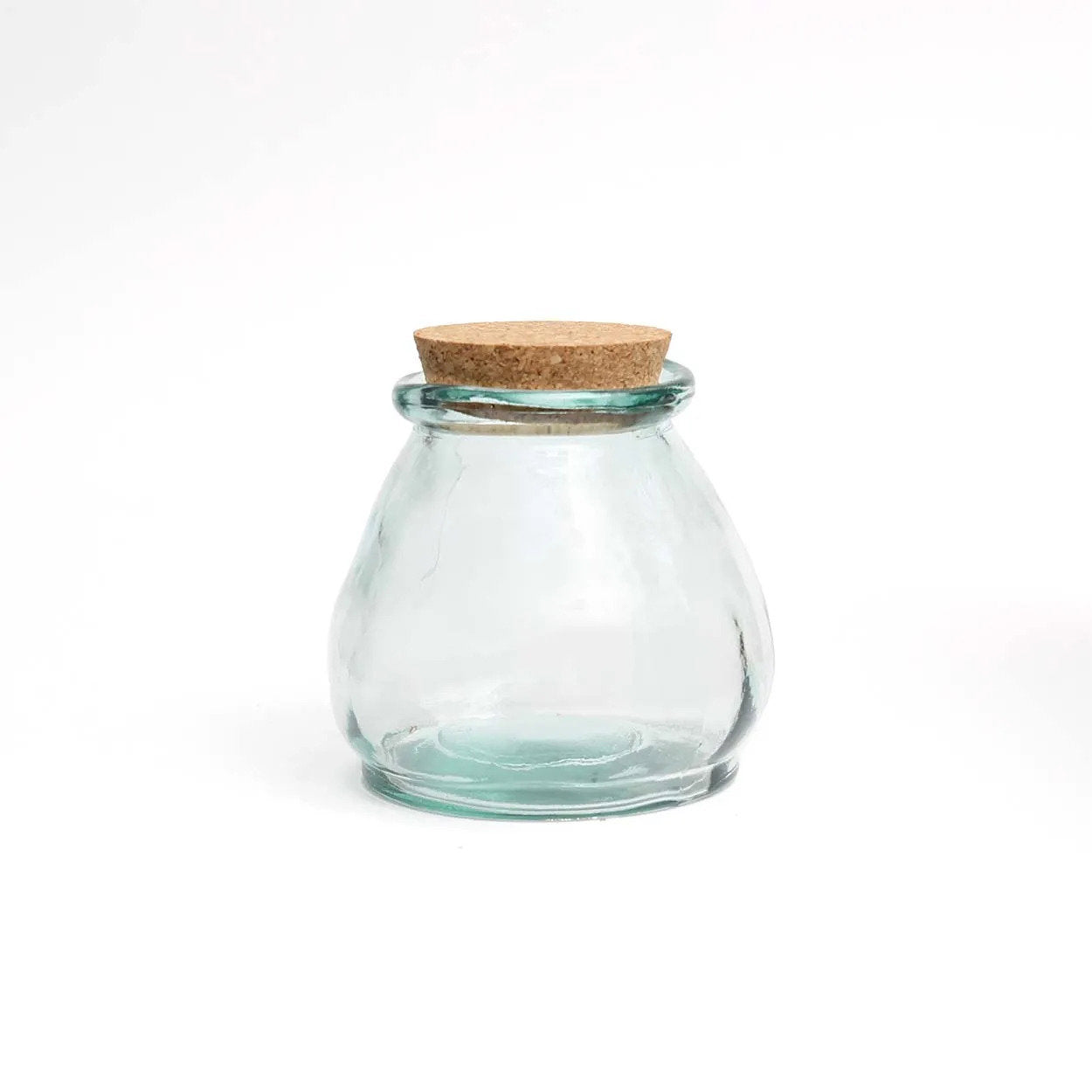 The Belly Glass Pot - Blue - S