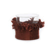 The Oh My Gee Candle Holder - Burgundy Velvet - XL