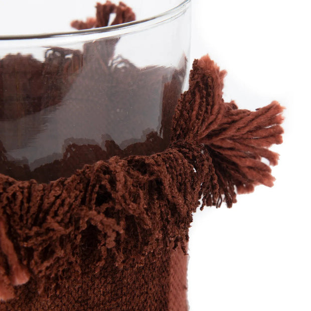 The Oh My Gee Candle Holder - Burgundy Velvet - XL