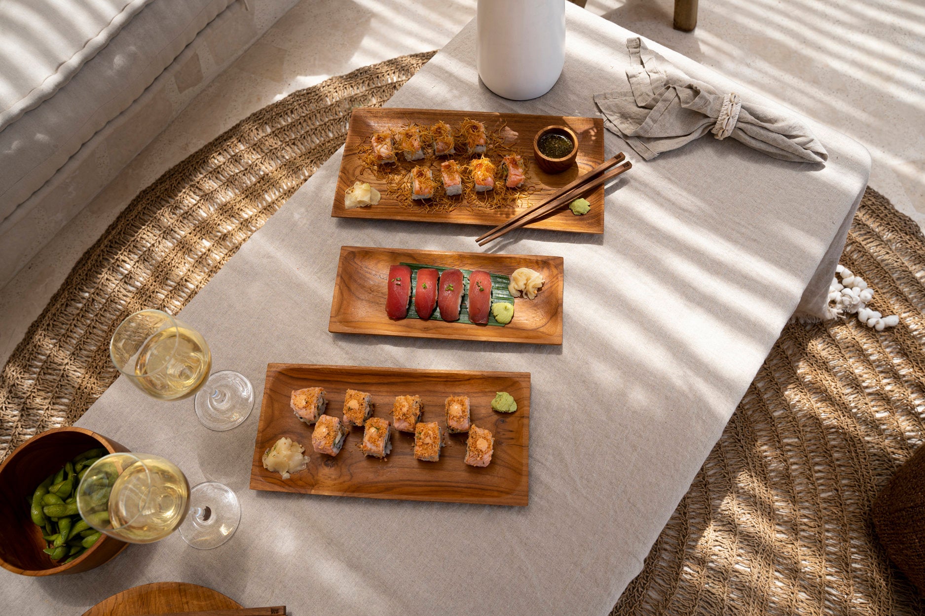 The Linen Tablecloth - Beige - 150x200