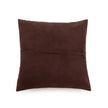 The Four Panel Leather Cushion Cover - Choco - 40x40