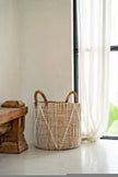 The Straight Stitched Macrame Basket - L