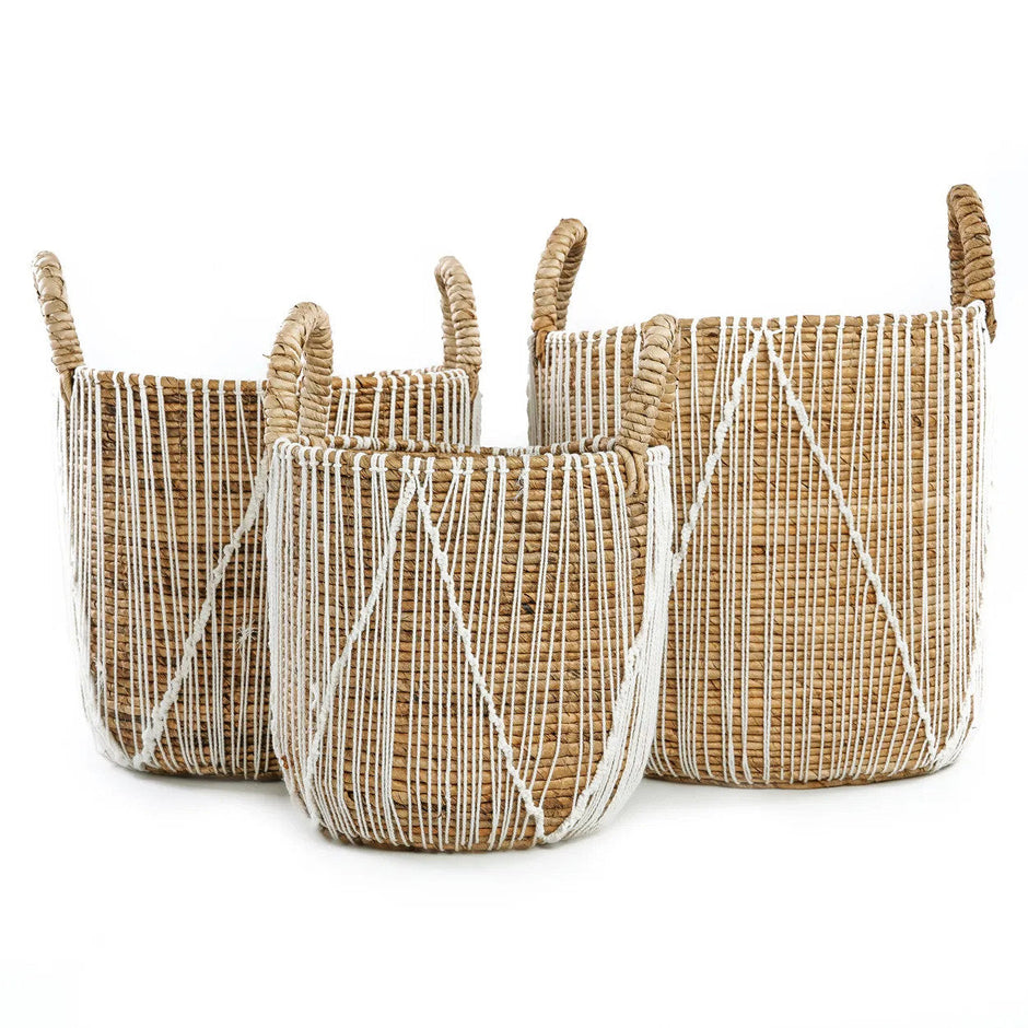 The Straight Stitched Macrame Basket - M
