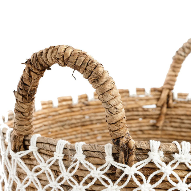 The Crossed Stitched Macrame Basket - L