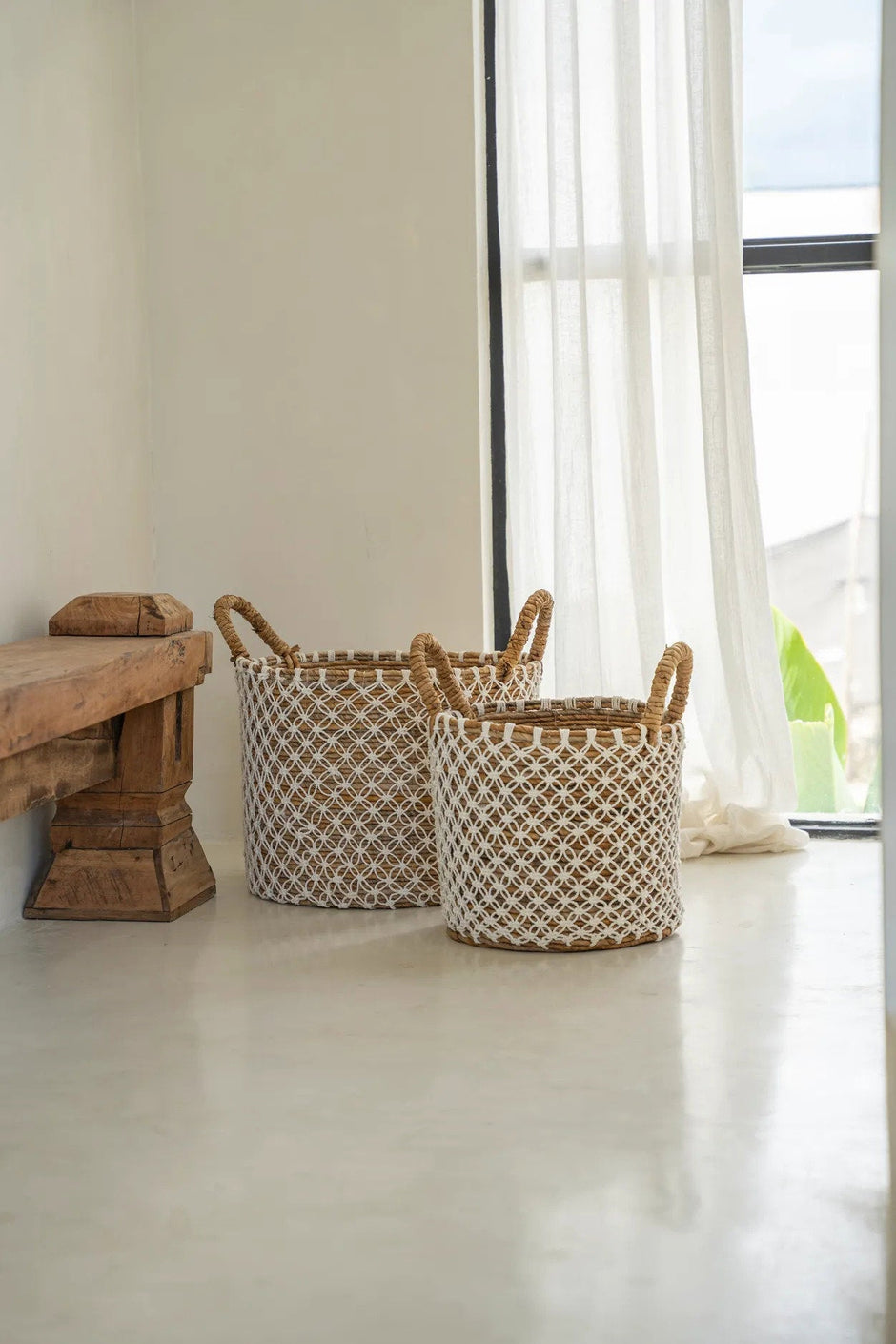 The Crossed Stitched Macrame Basket - S