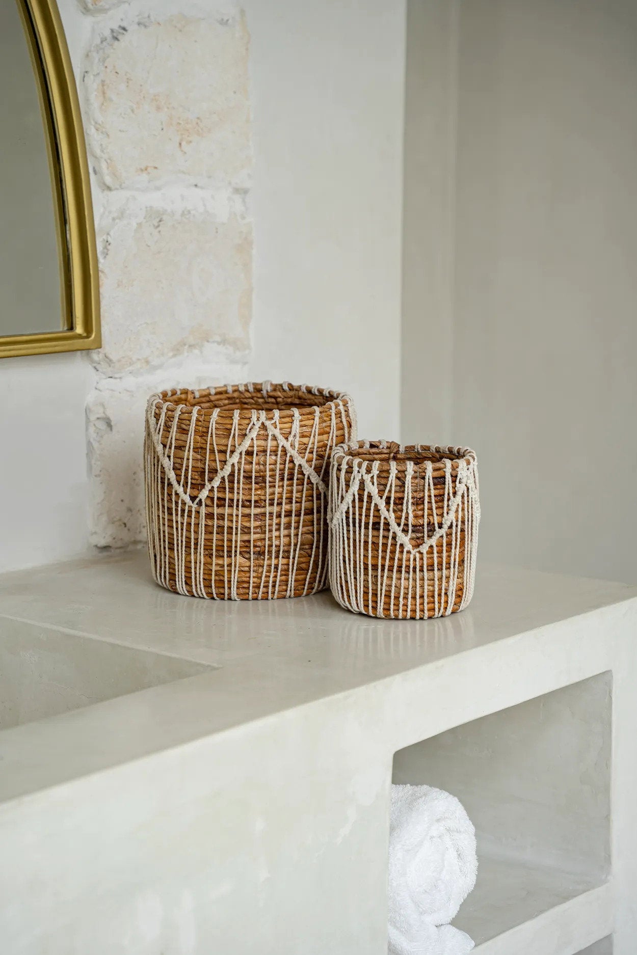 The Macra-mazing Basket - Natural White - S