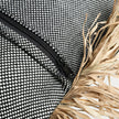 The Cotton Bonita Cushion Cover - Natural Black - 60x60