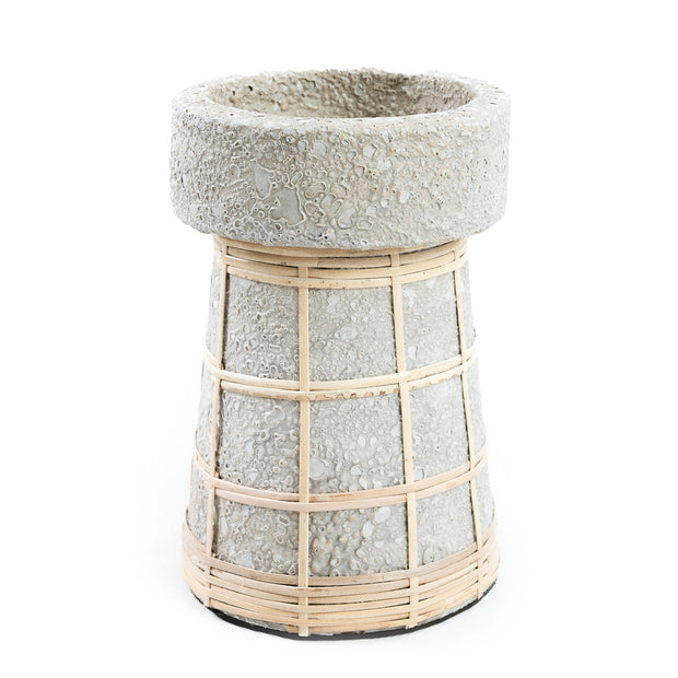 The Serene Candle Holder - Concrete Natural - L