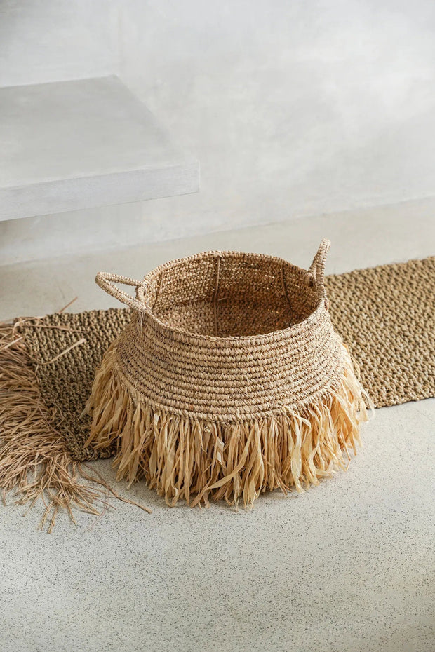The Raffia Deluxe Baskets - Natural - Large