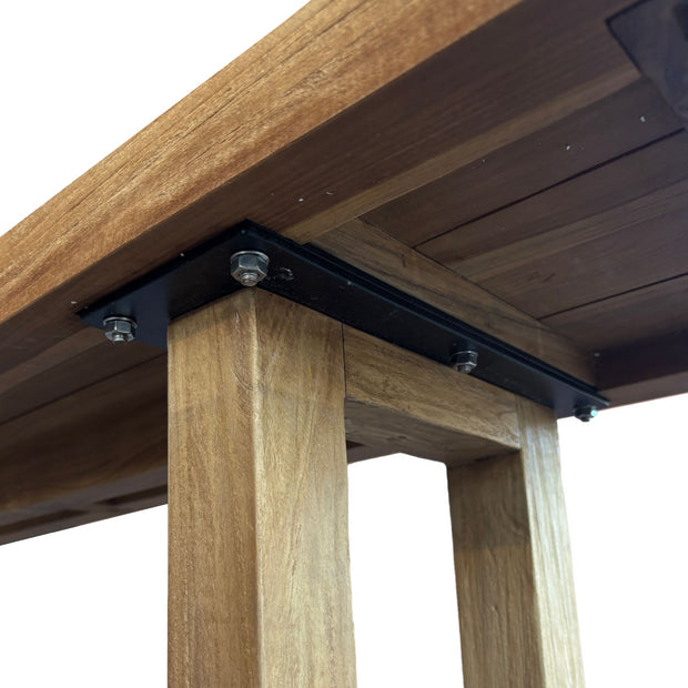 Bank met vierkante poot - Natuurlijk - 220